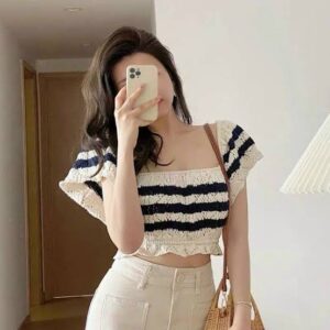 Áo Croptop Sunflower Set